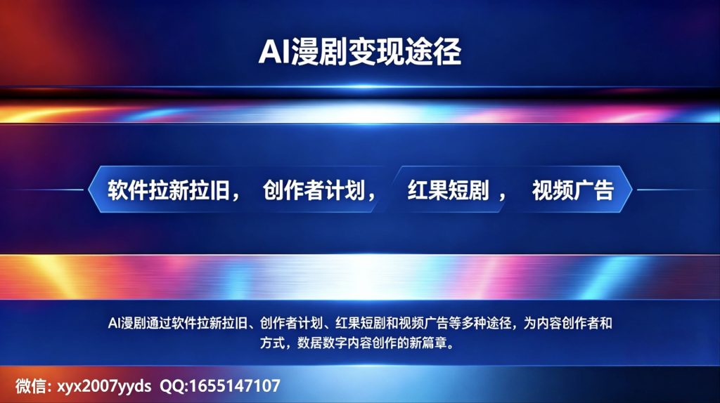 AI漫剧全流程实战教学，1对1陪跑从0到变现！稳定靠谱！-星讯速推